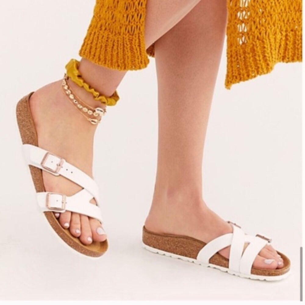 Birkenstock Sandals Yao Hex White Size 37